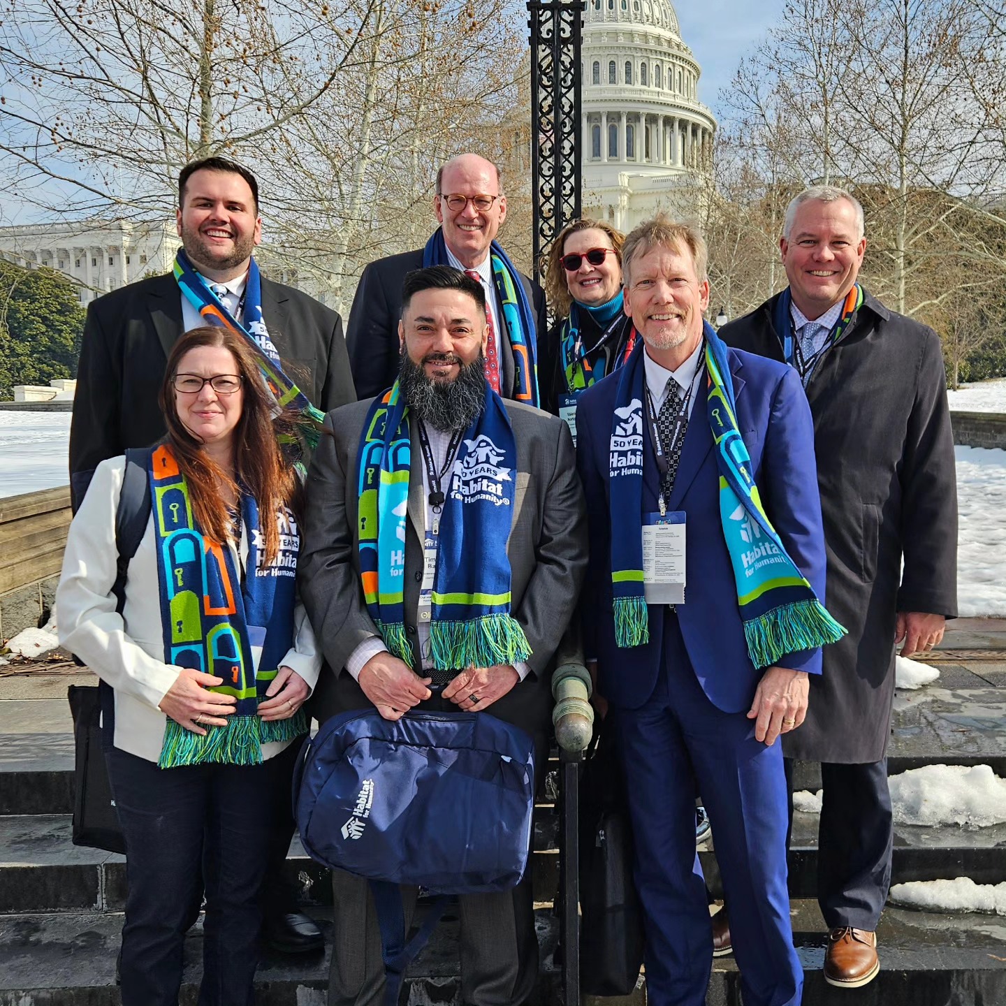 Central Delaware Habitat for Humanity representatives attend Habitat on the Hill in Washington D.C to advocate for federal and local legislative priorities